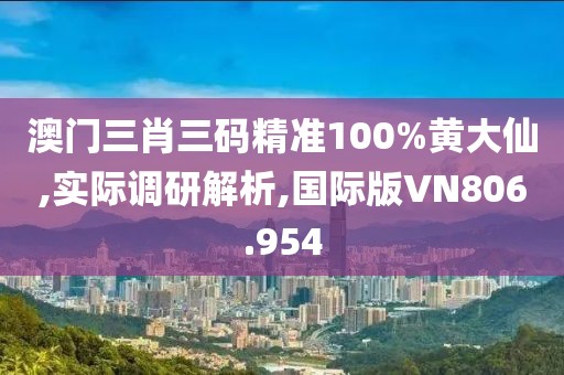 澳門三肖三碼精準100%黃大仙,實際調研解析,國際版VN806.954