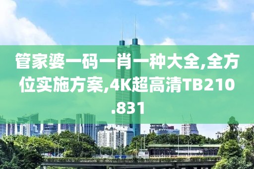 管家婆一碼一肖一種大全,全方位實施方案,4K超高清TB210.831