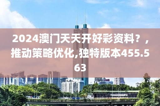 2024澳門天天開好彩資料？,推動策略優化,獨特版本455.563