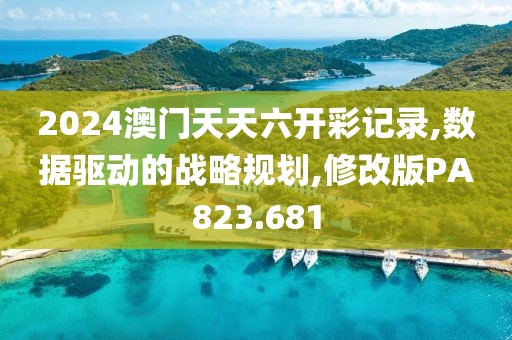 2024澳門天天六開彩記錄,數據驅動的戰略規劃,修改版PA823.681