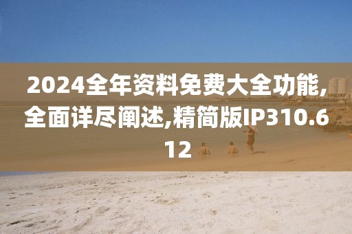 2024全年資料免費大全功能,全面詳盡闡述,精簡版IP310.612