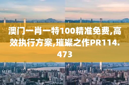 澳門一肖一特100精準免費,高效執行方案,璀璨之作PR114.473