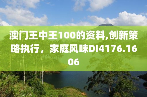 澳門王中王100的資料,創新策略執行，家庭風味DI4176.1606