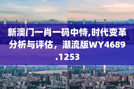 新澳門一肖一碼中恃,時代變革分析與評估，潮流版WY4689.1253