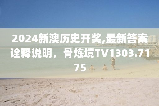 2024新澳歷史開獎,最新答案詮釋說明，骨煉境TV1303.7175