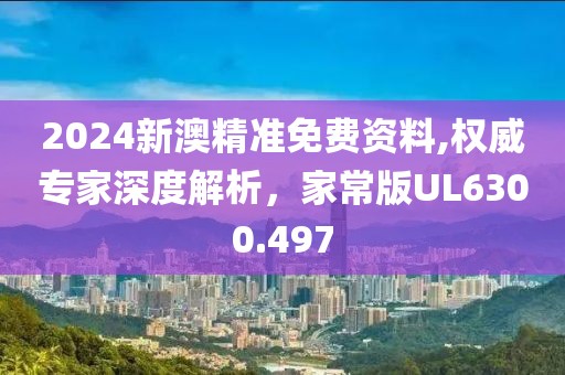 2024新澳精準免費資料,權威專家深度解析，家常版UL6300.497