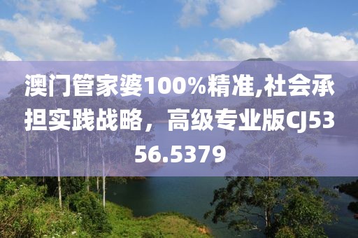 澳門管家婆100%精準,社會承擔實踐戰略，高級專業版CJ5356.5379