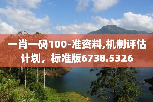 一肖一碼100-準資料,機制評估計劃，標準版6738.5326