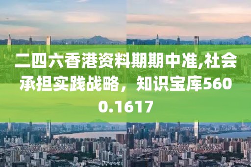 二四六香港資料期期中準,社會承擔實踐戰略，知識寶庫5600.1617