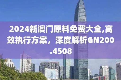 2024新澳門原料免費大全,高效執行方案，深度解析GN200.4508