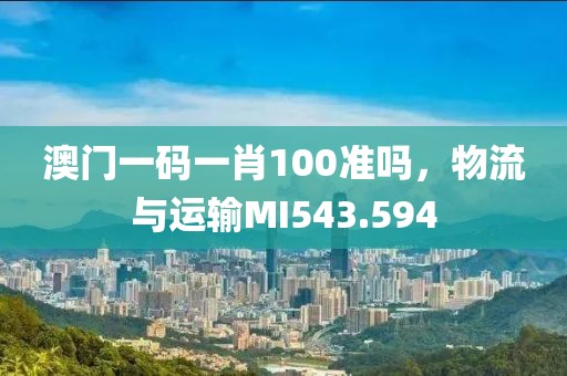 澳門一碼一肖100準嗎，物流與運輸MI543.594