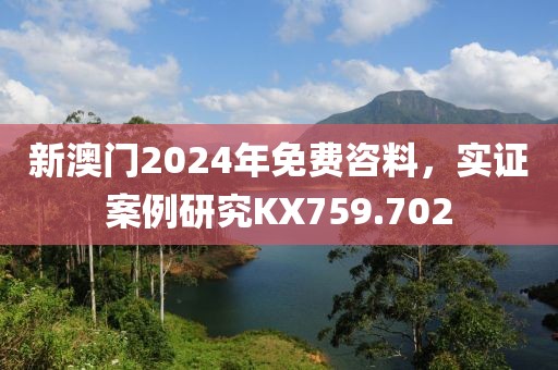 新澳門2024年免費咨料，實證案例研究KX759.702