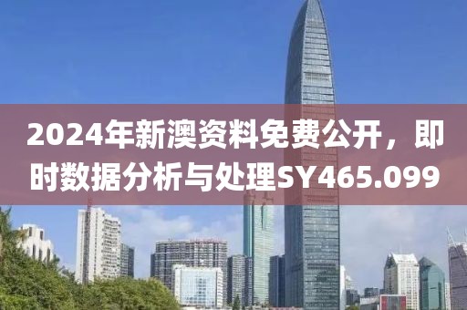 2024年新澳資料免費公開，即時數據分析與處理SY465.099