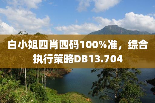 白小姐四肖四碼100%準，綜合執行策略DB13.704