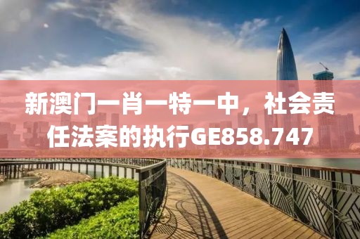 新澳門一肖一特一中，社會責任法案的執行GE858.747