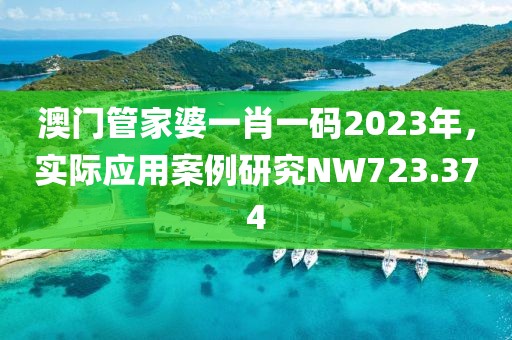 澳門管家婆一肖一碼2023年，實際應用案例研究NW723.374