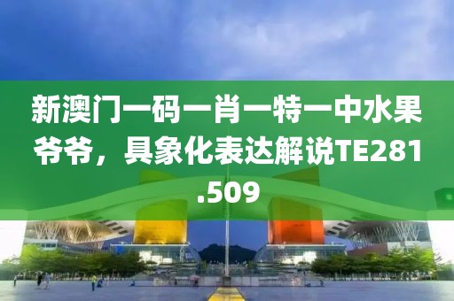 新澳門一碼一肖一特一中水果爺爺，具象化表達解說TE281.509