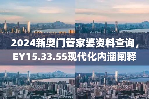 2024新奧門管家婆資料查詢，EY15.33.55現代化內涵闡釋