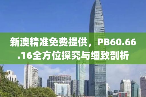 新澳精準免費提供，PB60.66.16全方位探究與細致剖析