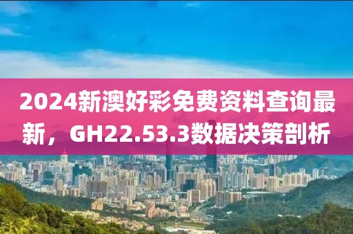 2024新澳好彩免費資料查詢最新，GH22.53.3數據決策剖析