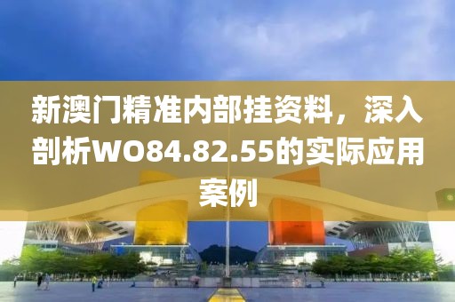 新澳門精準內部掛資料，深入剖析WO84.82.55的實際應用案例