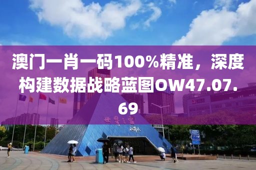 澳門一肖一碼100%精準，深度構建數據戰略藍圖OW47.07.69