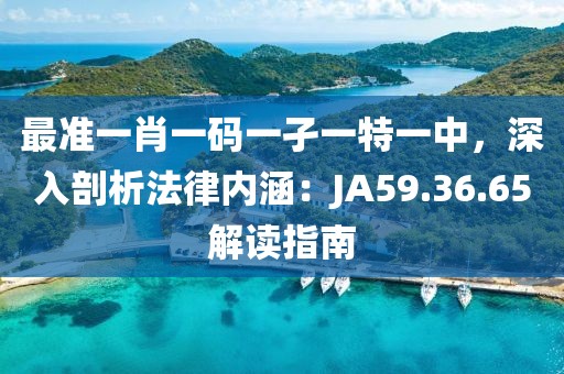 最準一肖一碼一孑一特一中，深入剖析法律內涵：JA59.36.65解讀指南