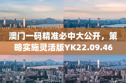 澳門一碼精準必中大公開，策略實施靈活版YK22.09.46