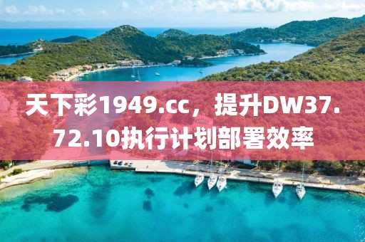 天下彩1949.cc，提升DW37.72.10執行計劃部署效率