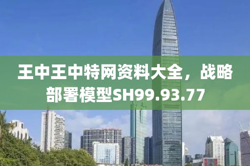 王中王中特網資料大全，戰略部署模型SH99.93.77