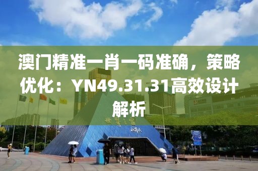 澳門精準一肖一碼準確，策略優化：YN49.31.31高效設計解析