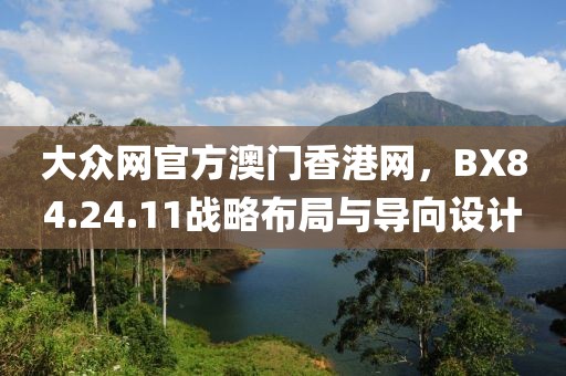 大眾網官方澳門香港網，BX84.24.11戰略布局與導向設計