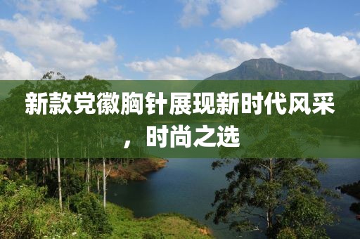 新款黨徽胸針展現新時代風采，時尚之選