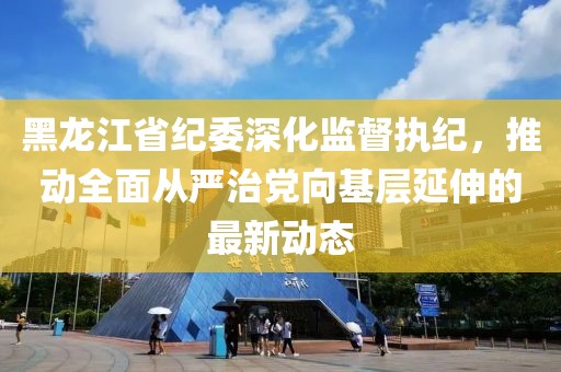 黑龍江省紀委深化監督執紀，推動全面從嚴治黨向基層延伸的最新動態